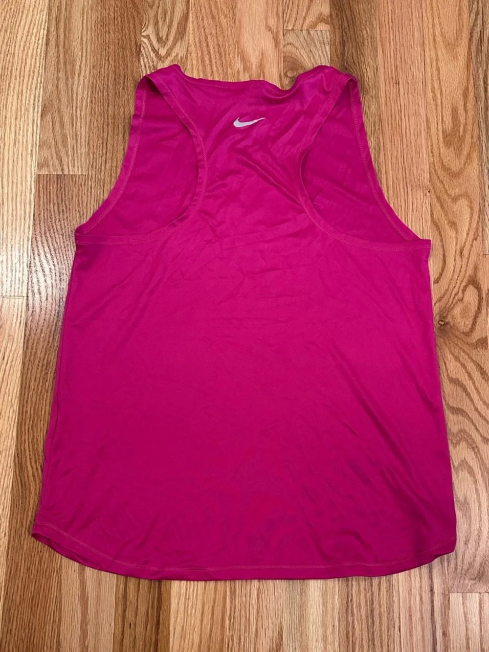 Nike Swoosh Running Tank, Dri-Fit Women's Pink Racerback Tank, Size Small - Picture 5 of 6